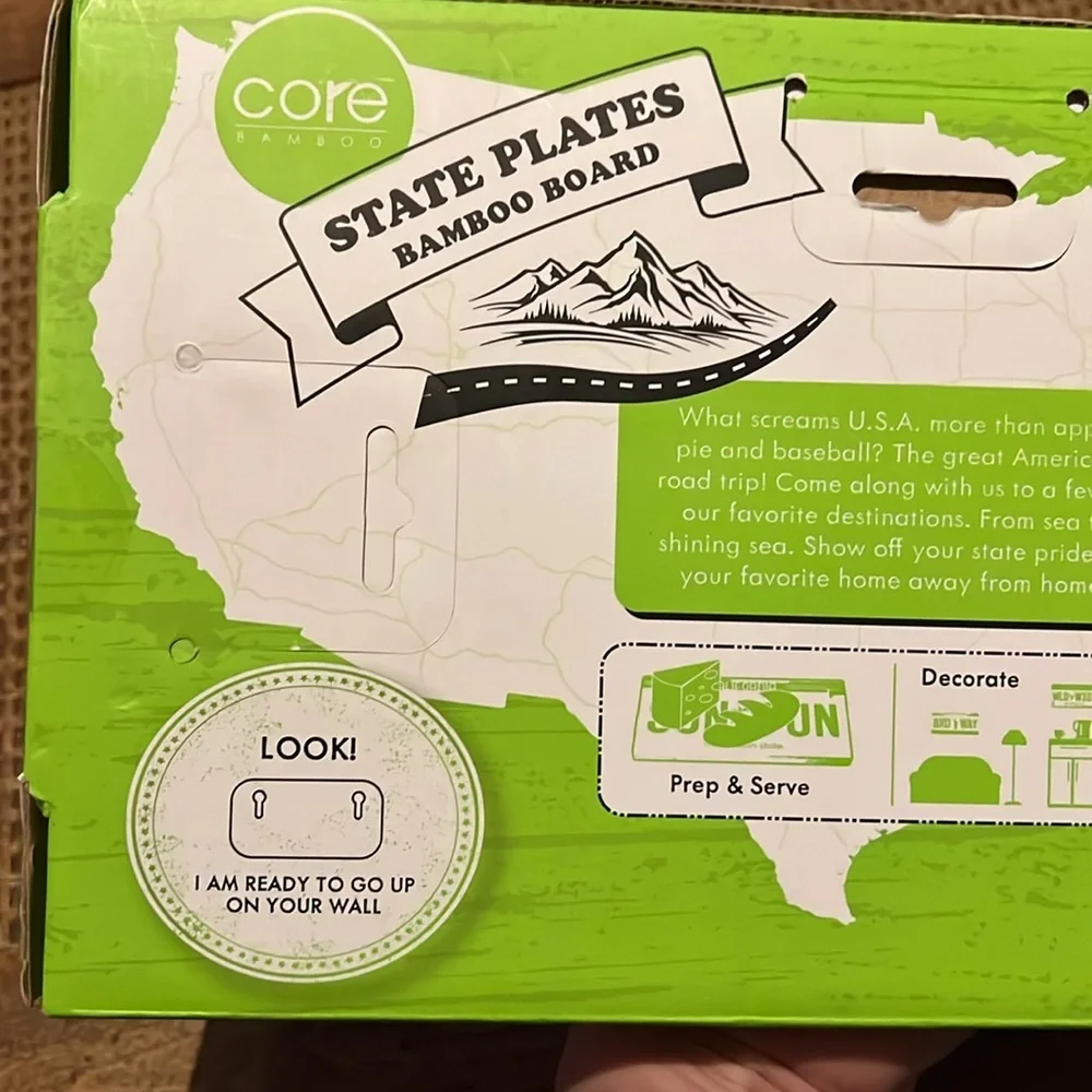 ❤️New Hampshire NWT faux license plate cutting board - Picture 3 of 4